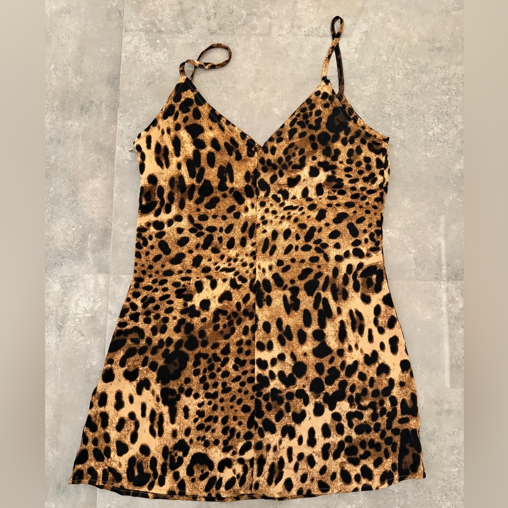Nasty Gal Feline This Leopard Print Mini Slip Dress - Picture 5 of 8